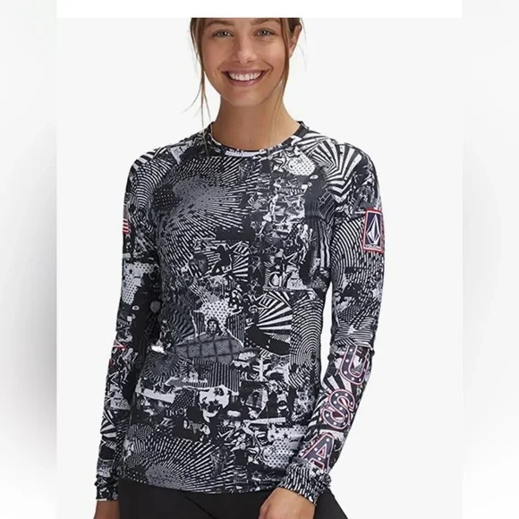 NWT Volcom Women's Usst Base Top Baselayer Thermal Shirt XS New In Package - Picture 1 of 3